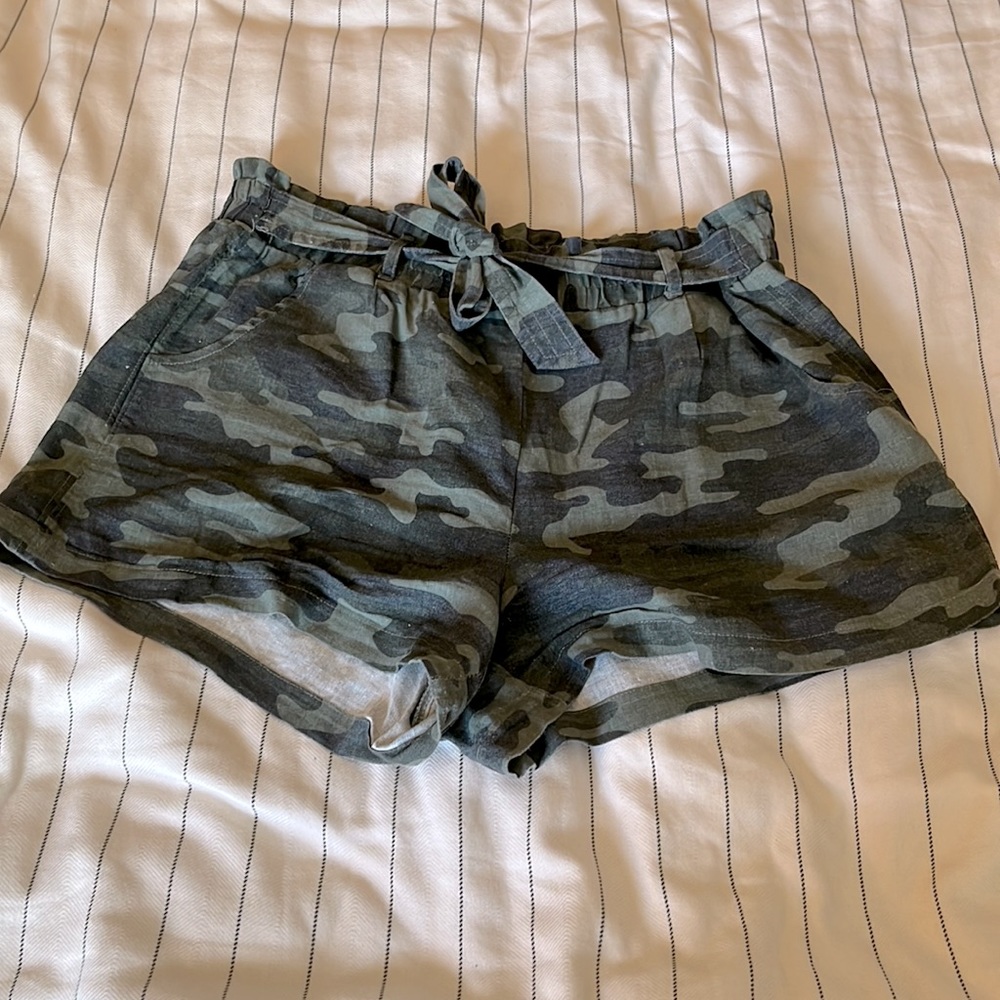 Daytrip Xl camp paper bag shorts